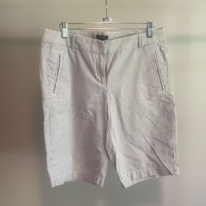 J.CREW BLUE/White Stripe Bermuda Shorts Size 4